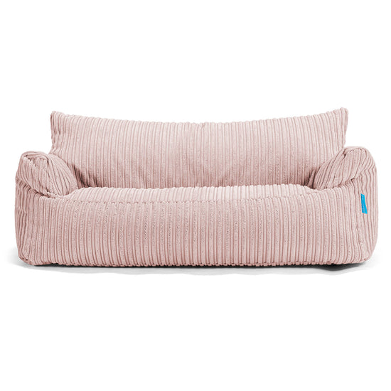 Puf Sofá Infantil Josephine 1-5 años - Pana Clásica Rosa Claro 01