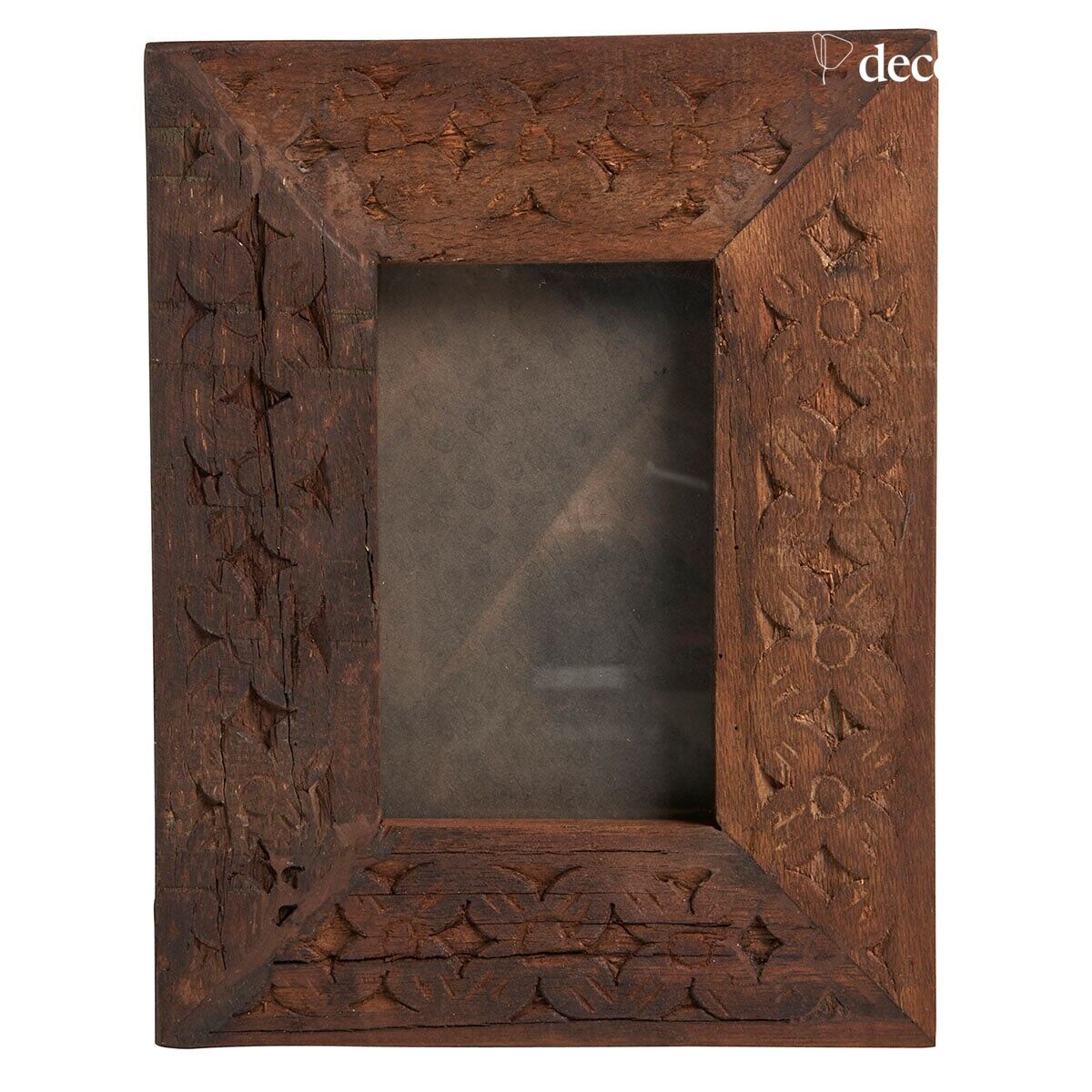 Cadre photo en bois sculpté Pamir