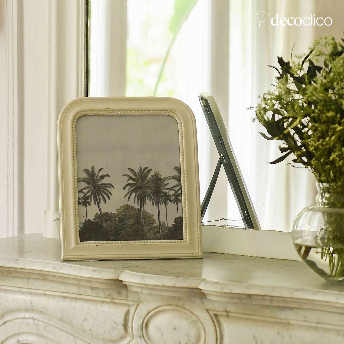 Cadre photo style trumeau blanc 31 x 26 cm Manderley