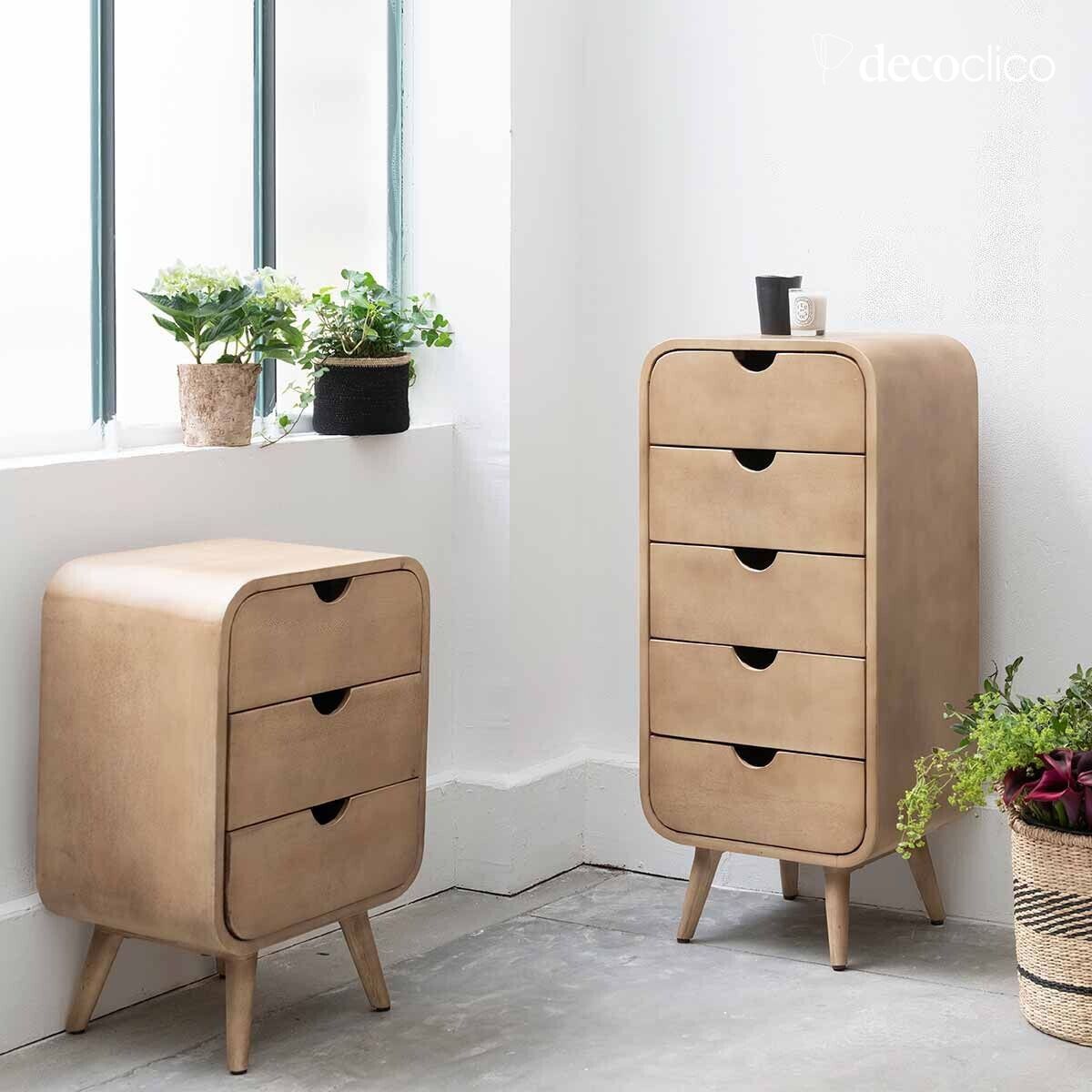 Cajonera de mango teñido 5 cajones Hanko