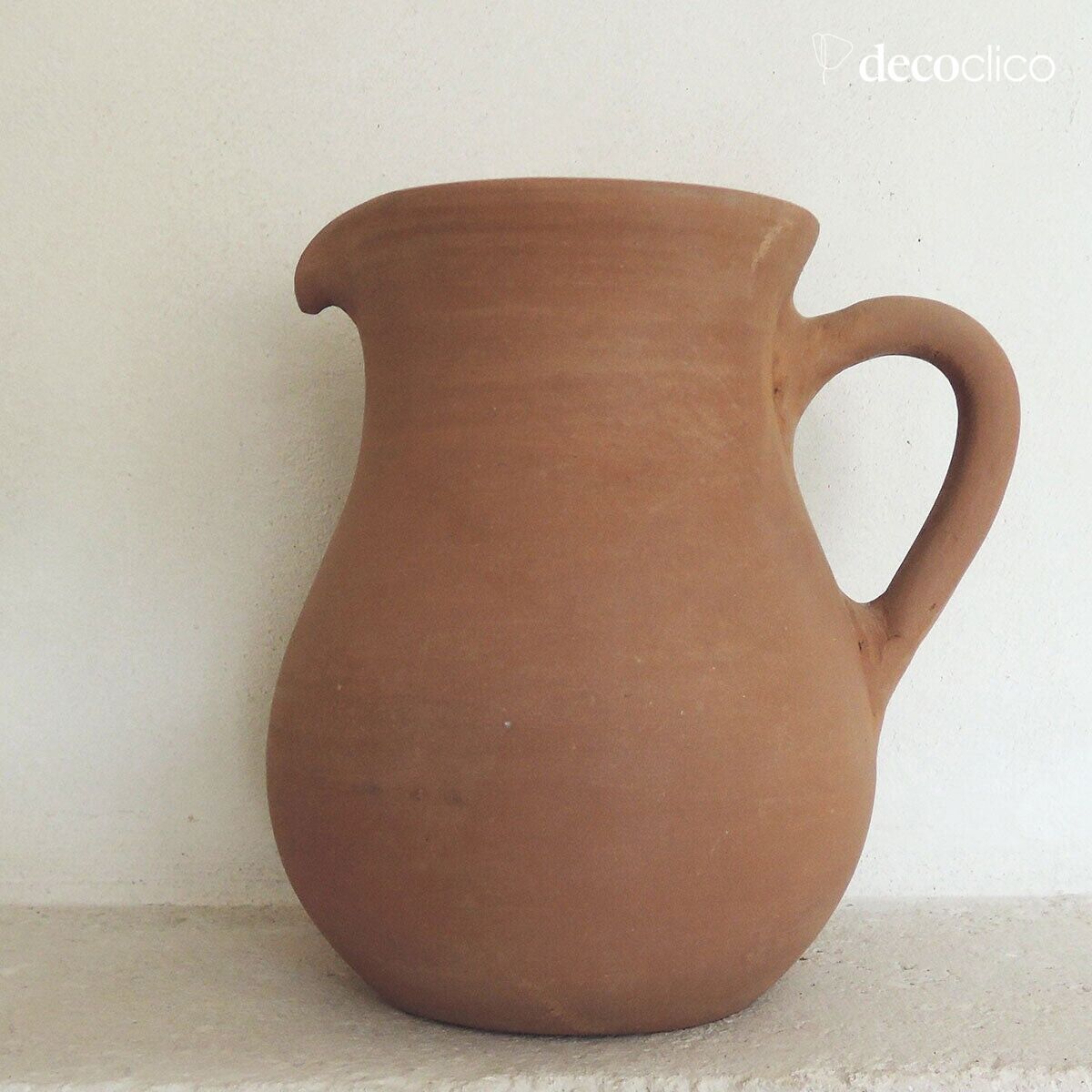 Carafe à anse en terre cuite fait main Petra