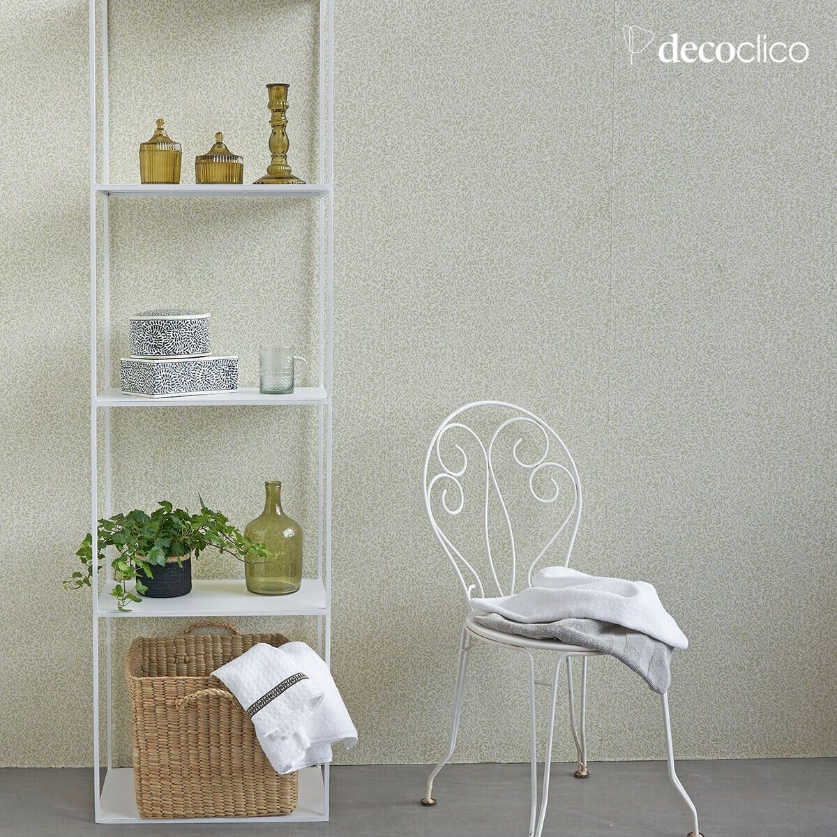 Etagère colonne en métal finition blanc mat 180 cm Douglas