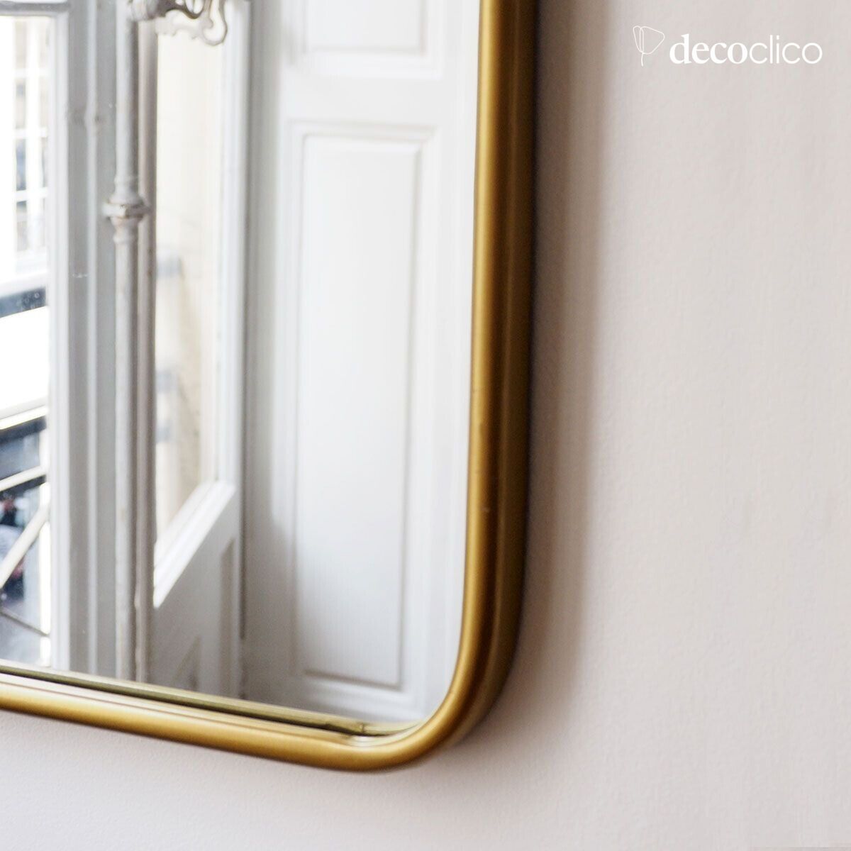 Miroir carré en métal doré 65 x 65 cm Uptown