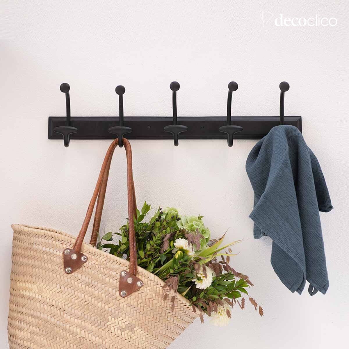Porte manteau en métal noir mat RETRO