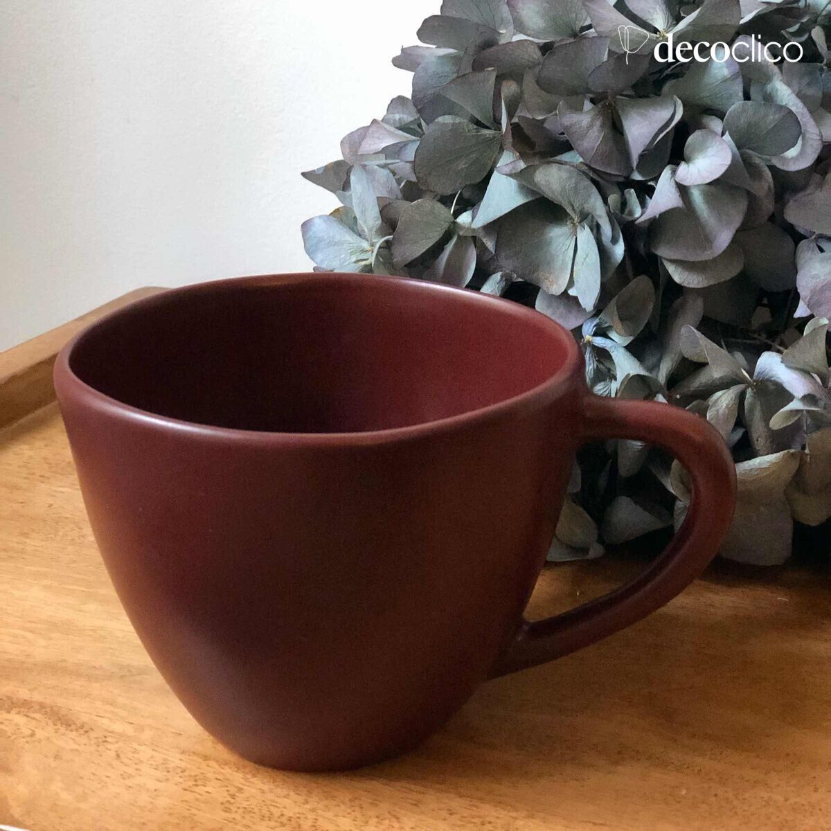Set de 4 tasses en céramique rouge terracotta Fjord