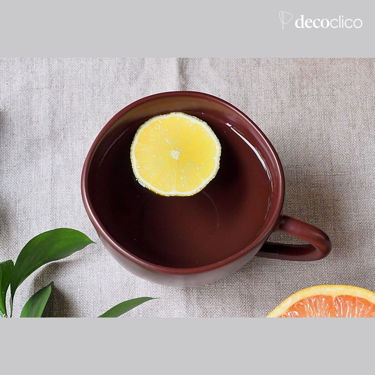 Set de 4 tasses en céramique rouge terracotta Fjord