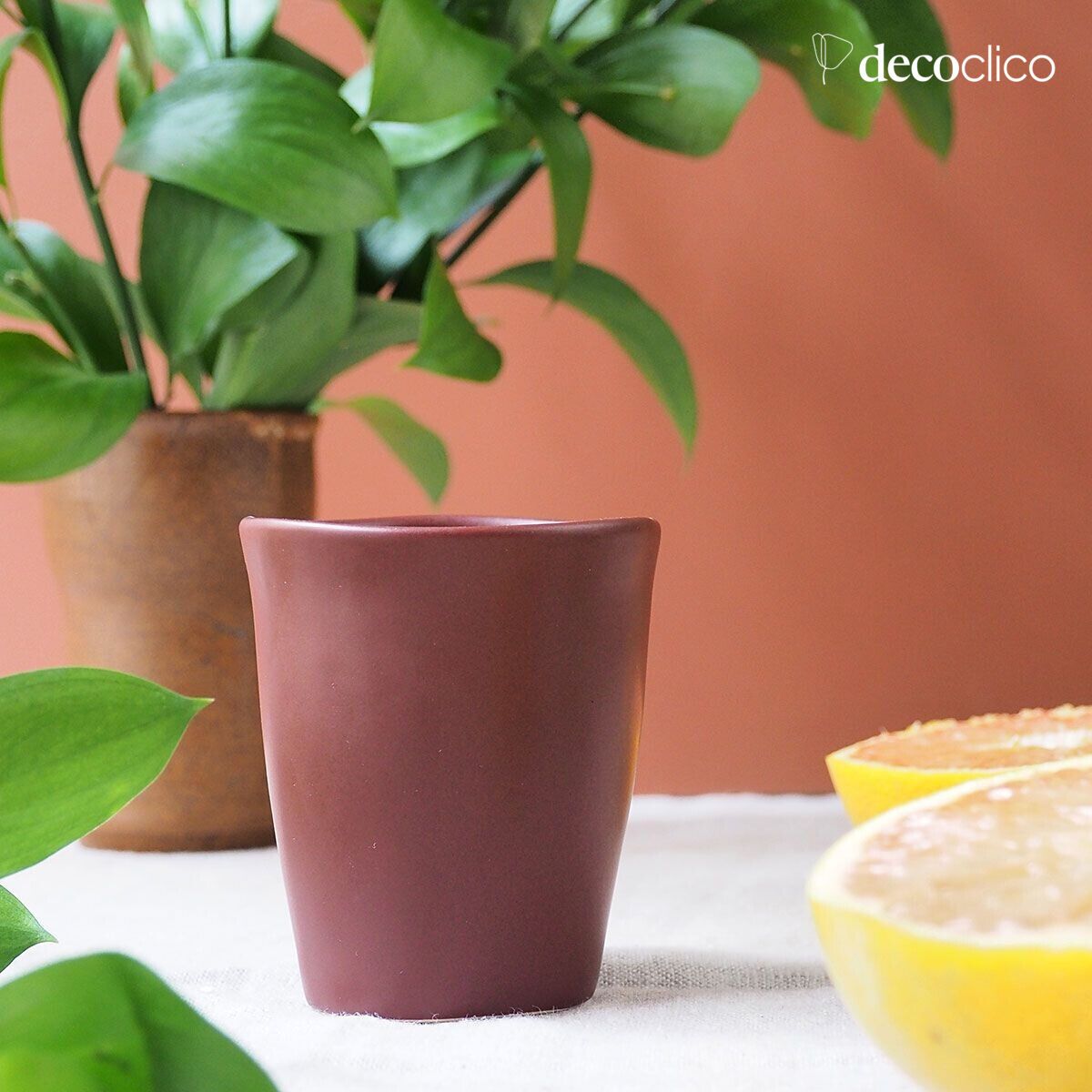 Set de 4 tasses expresso en céramique rouge terracotta Fjord