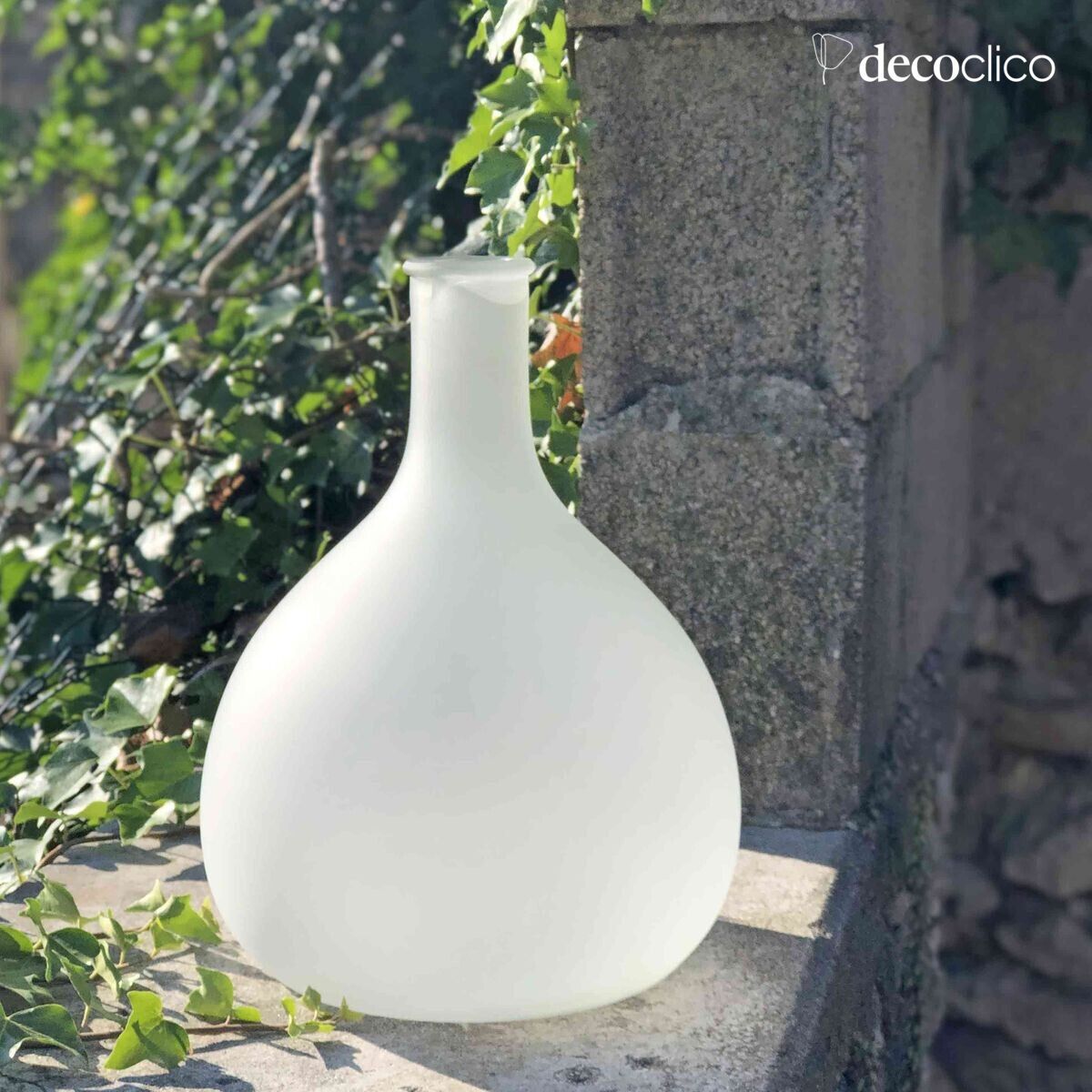 Vase bonbonne en verre dépoli 30 x 22 cm Swann